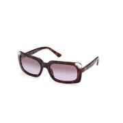 Bruine Geïnjecteerde Zonnebril met UV-filter Guess , Brown , Dames