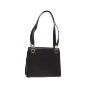 Pre-owned Leather handbags Salvatore Ferragamo Pre-owned , Black , Dam...