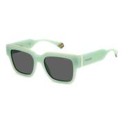 Groene Hars Zonnebril UV Bescherming Polaroid , Green , Unisex