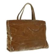 Pre-owned Fabric totes Prada Vintage , Beige , Dames