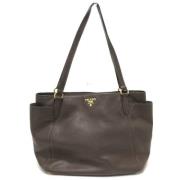 Pre-owned Leather prada-bags Prada Vintage , Brown , Dames