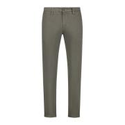 Heren Chino met Omgeslagen Zoom Re-Hash , Green , Heren