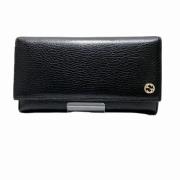 Pre-owned Leather wallets Gucci Vintage , Black , Heren