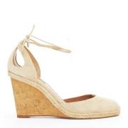 Pre-owned Leather heels Aquazzura Pre-owned , Beige , Dames