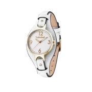 Wit Leren Horloge Deering Model Timberland , White , Dames