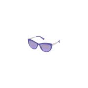 Violet Spiegel Lens Zonnebril Vrouwen Blauw Police , Blue , Dames