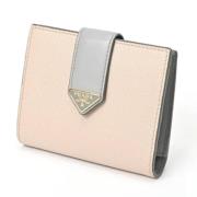 Pre-owned Leather wallets Prada Vintage , Beige , Dames