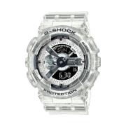 Wit Hars Kwarts Analoog/Digitaal Horloge Casio , White , Heren