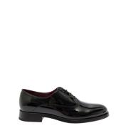 Zwart Lakleer Oxford Vetersluiting Valentino Garavani , Black , Heren