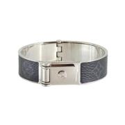 Pre-owned Fabric bracelets Louis Vuitton Vintage , Gray , Dames