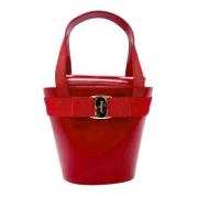 Pre-owned Leather handbags Salvatore Ferragamo Pre-owned , Red , Dames