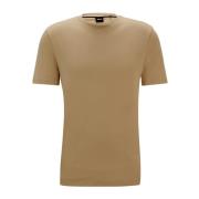 Thompson 01 Heren Logo T-shirt Hugo Boss , Beige , Heren