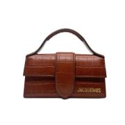 Krokodillenleer Mini Schoudertas - Bruin Jacquemus , Brown , Dames