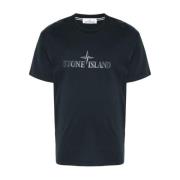 Blauwe T-shirts en Polos Stone Island , Blue , Heren