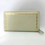 Pre-owned Leather wallets Gucci Vintage , White , Dames