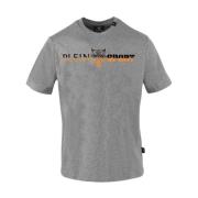 Korte Mouw Grijze Katoenen T-shirt Plein Sport , Gray , Heren