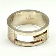 Pre-owned Metal rings Gucci Vintage , Gray , Dames