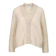 Veren Gebreide Trui Forte Forte , Beige , Dames