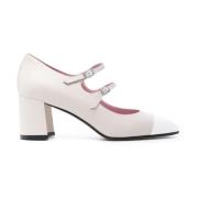 Platte schoenen met dubbele gespsluiting Carel , Beige , Dames