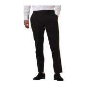 Slim-Liam Flex Zwarte Pantalon Selected Homme , Black , Heren