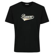 Logo Teddy T-shirt Zwart Barrow , Black , Heren