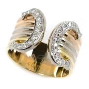 Pre-owned Metal rings Cartier Vintage , Yellow , Dames