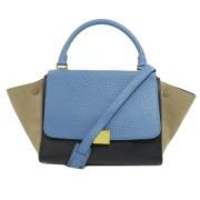 Pre-owned Leather celine-bags Celine Vintage , Blue , Dames