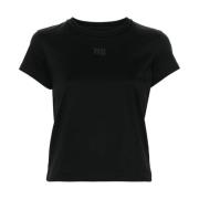 Zwarte T-shirts en Polos Alexander Wang , Black , Dames