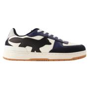 Leather sneakers Maison Kitsuné , Blue , Dames