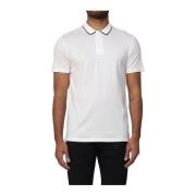 Heren Polo met Contrast Trim Emporio Armani , White , Heren