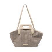 Vegan clutch tas met magnetische sluiting THEMOIRè , Beige , Dames