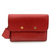 Pre-owned Leather wallets Louis Vuitton Vintage , Red , Dames