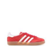 Rode Sneakers met 3-Stripes Logo Adidas , Red , Heren