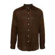 Bruine Overhemden Ralph Lauren , Brown , Heren