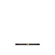 Leren riem met YSL-logo Saint Laurent , Black , Unisex