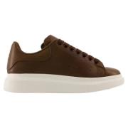 Leather sneakers Alexander McQueen , Brown , Dames