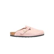 Suède Muiltjes met Zijgesp Sluiting Birkenstock , Pink , Heren