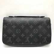 Pre-owned Canvas wallets Louis Vuitton Vintage , Black , Dames