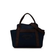 Pre-owned Canvas shoulder-bags Hermès Vintage , Blue , Dames