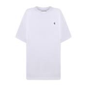 Wit Logo Geborduurd T-shirt Vivienne Westwood , White , Heren