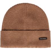 Gebreide Wollen Beanie Muts Dolce & Gabbana , Brown , Heren