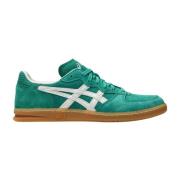 Suède sneakers met logoborduursel Asics , Green , Heren