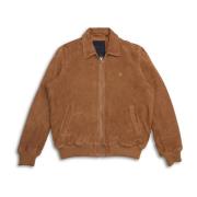 Sandstorm Suede Jas Deus Ex Machina , Brown , Heren