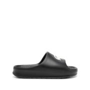 Zwarte Sandalen met Hoog Comfort Lacoste , Black , Dames