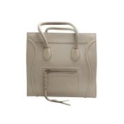 Pre-owned Leather totes Celine Vintage , Beige , Dames