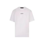 Wit Katoenen T-Shirt Dsquared2 , White , Heren