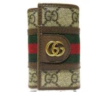 Pre-owned Leather key-holders Gucci Vintage , Brown , Dames