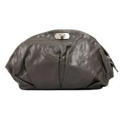 Pre-owned Leather clutches Marni Pre-owned , Gray , Dames