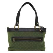 Pre-owned Canvas louis-vuitton-bags Louis Vuitton Vintage , Green , Da...