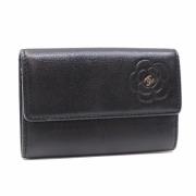 Pre-owned Leather home-office Chanel Vintage , Black , Dames